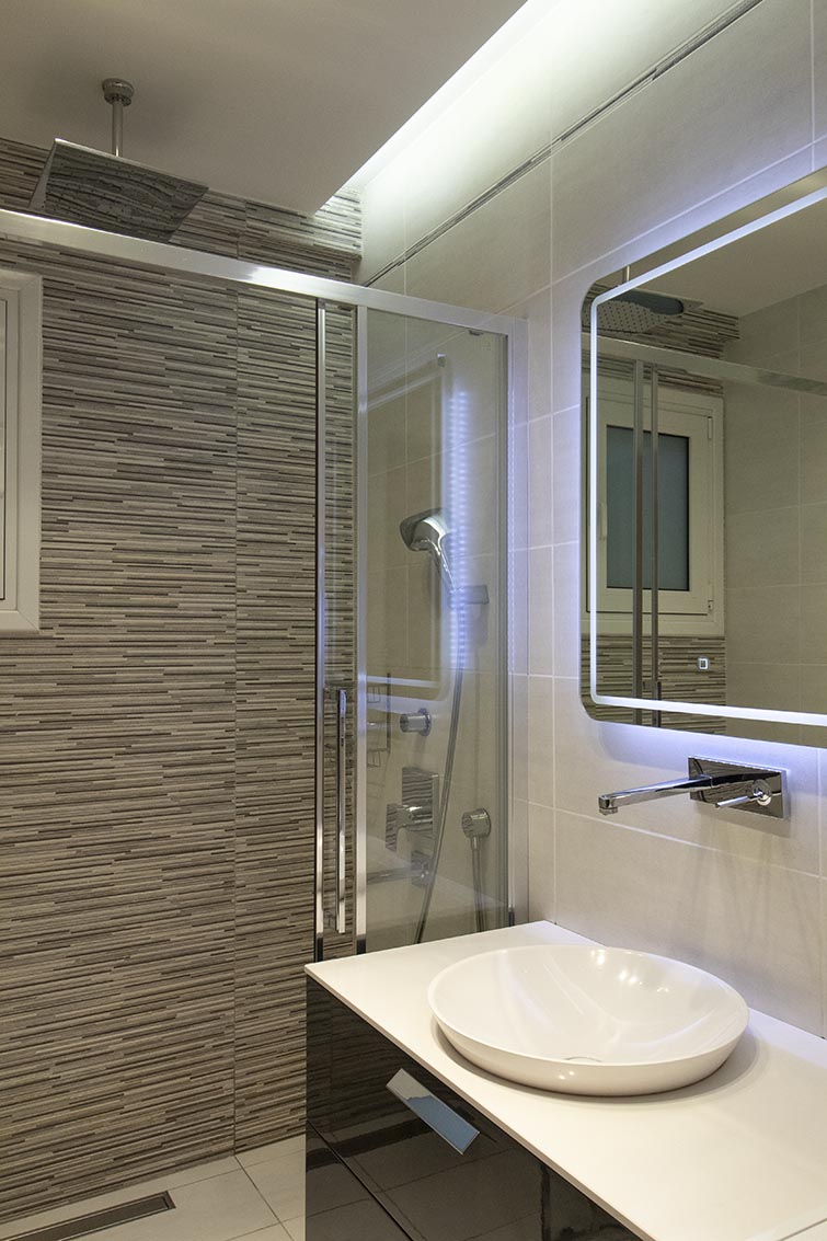 1980s apartment renovation modern minimal flat bathroom renovation