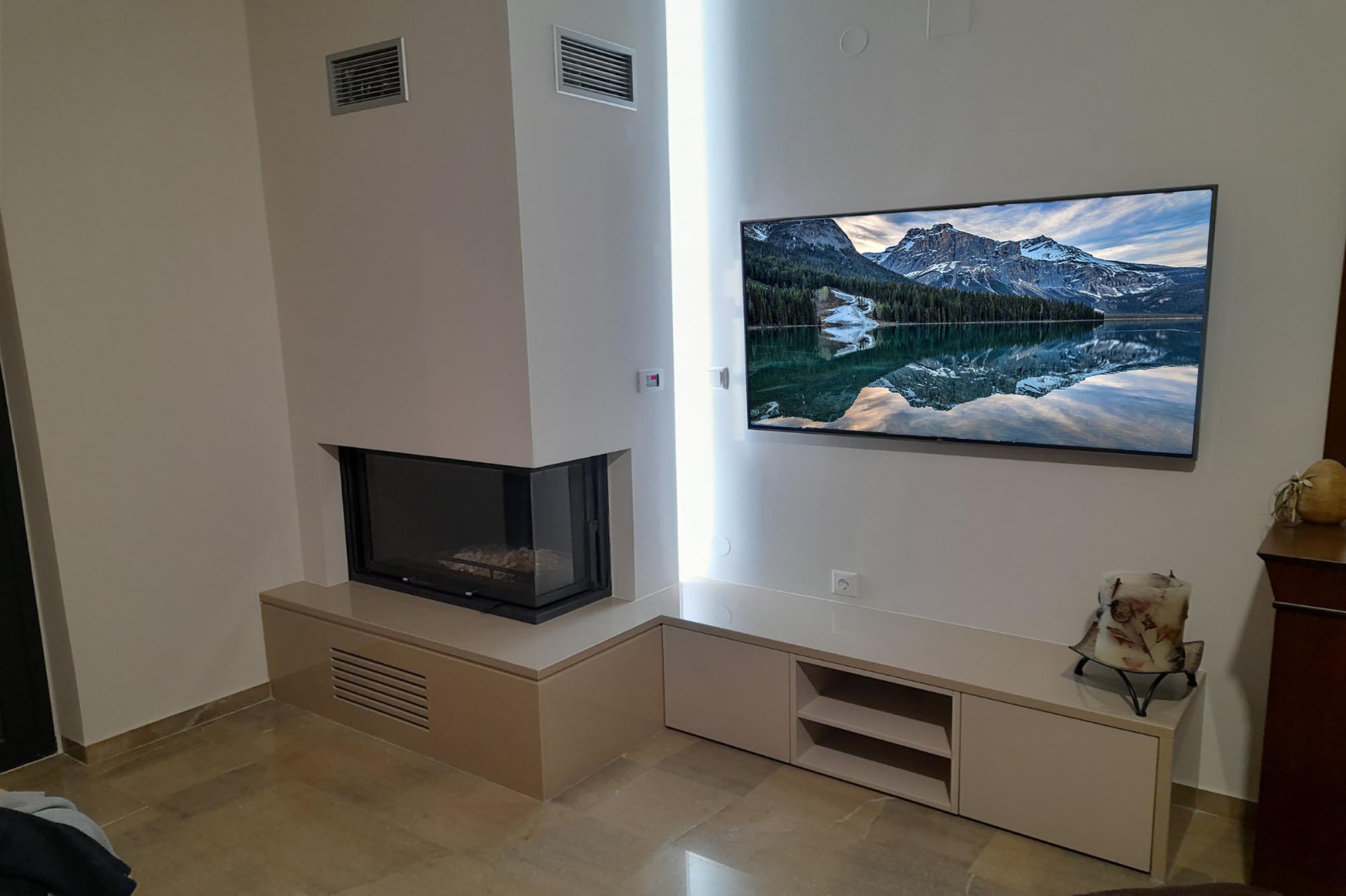 fireplace living room renovation