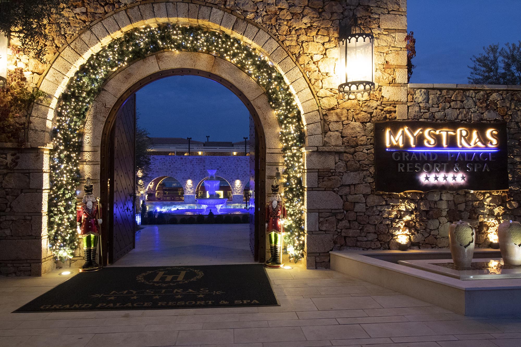 luxury christmas decoration mystras grand palace